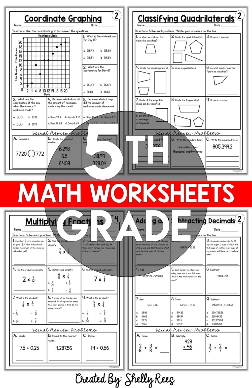 worksheets for 5th graders free