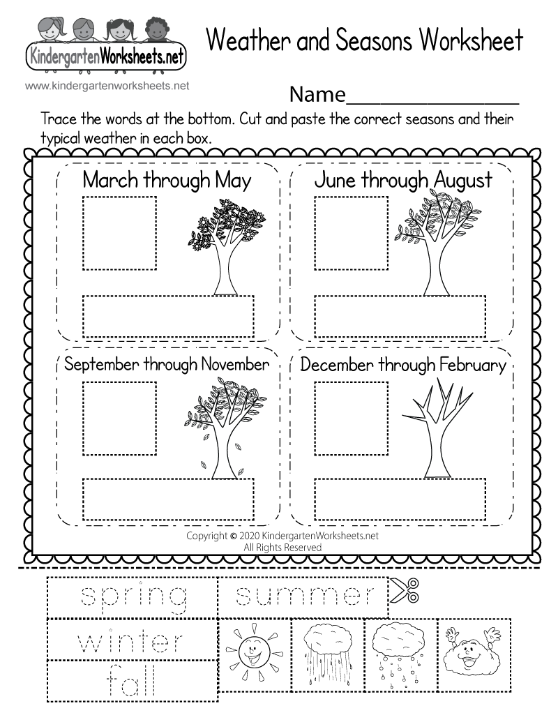 weather worksheets for kindergarten weather worksheets for kindergarten