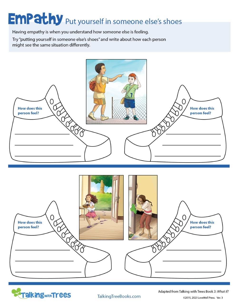 social emotional learning worksheets