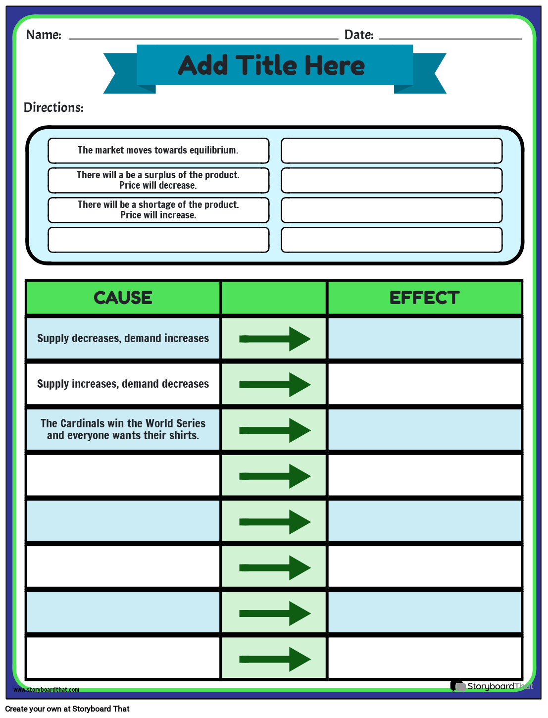 Free Supply And Demand Worksheets Practice And Activities