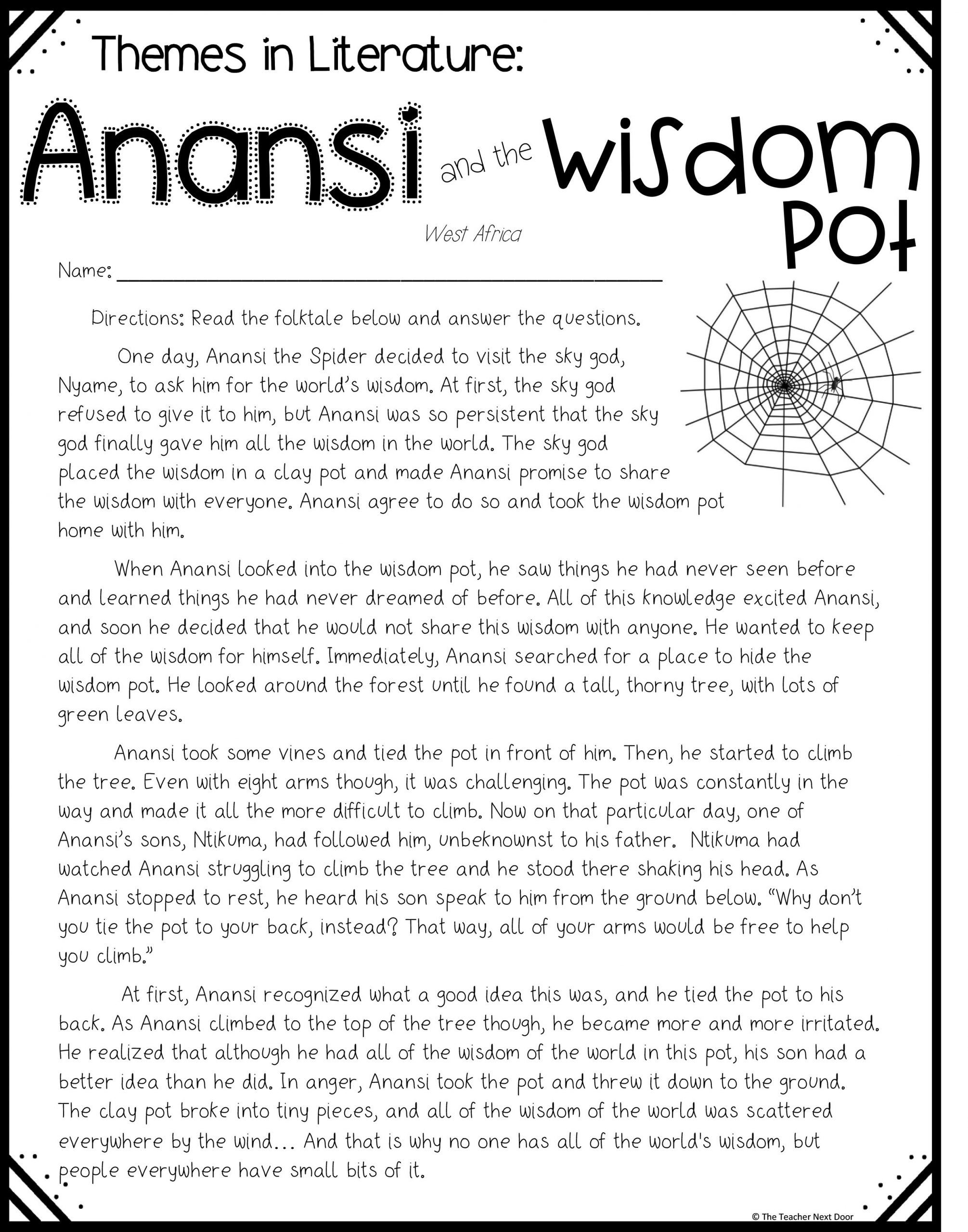 FREE Theme Passage Print And Digital For 4th And 5th Grades The Teacher Next Door