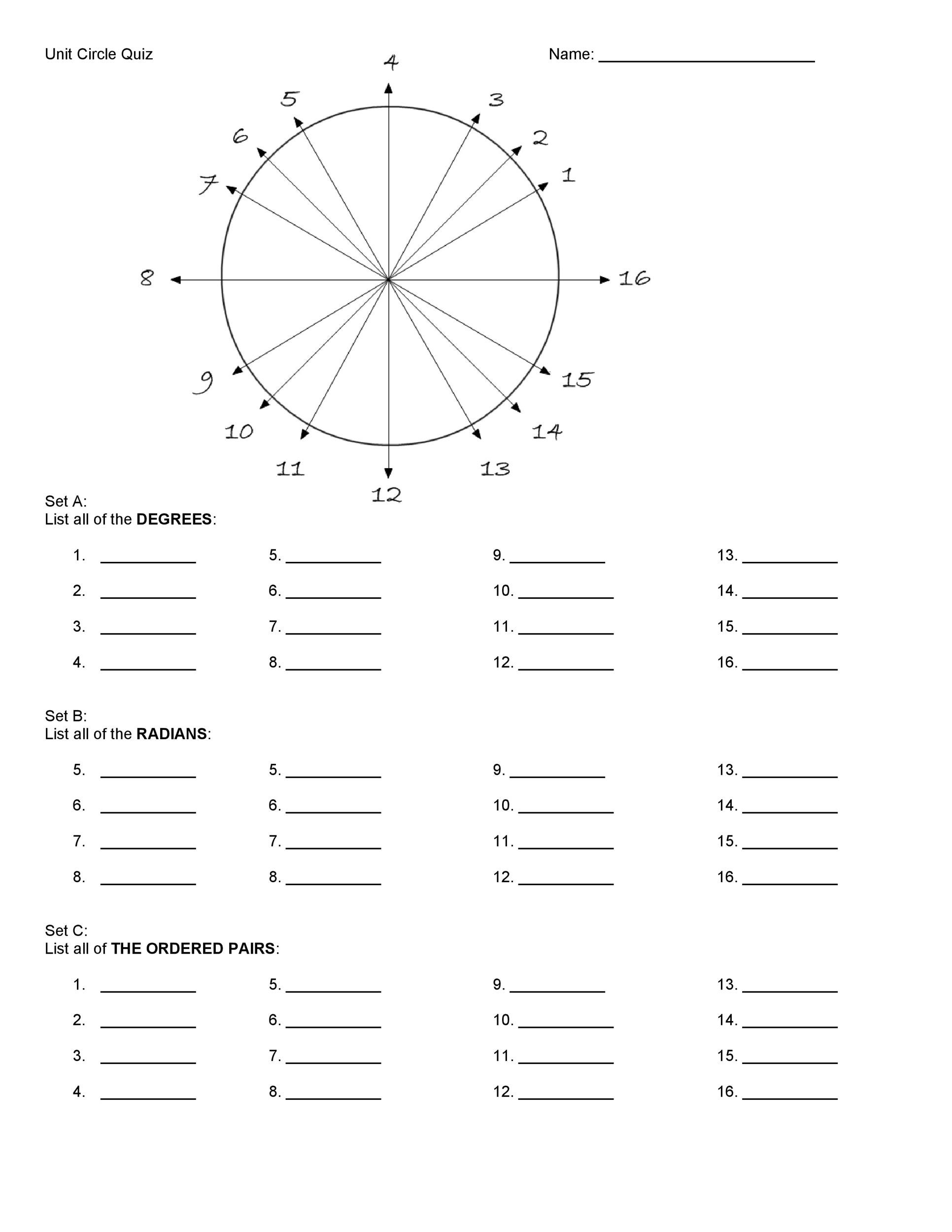 Free Unit Circle Trig Worksheet Download Free Unit Circle Trig Worksheet Png Images Free Worksheets On Clipart Library