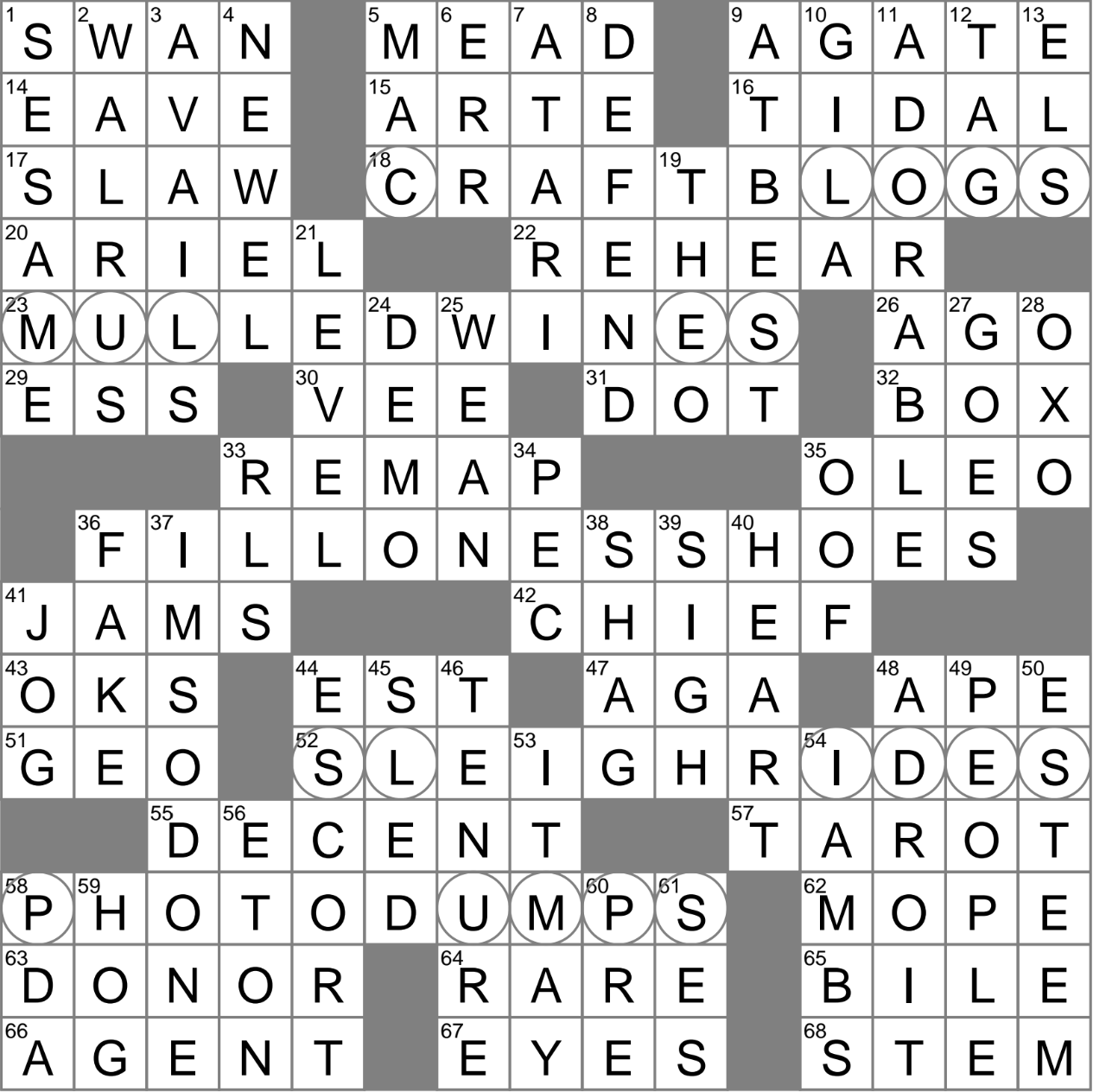 French his Crossword Clue Archives LAXCrossword
