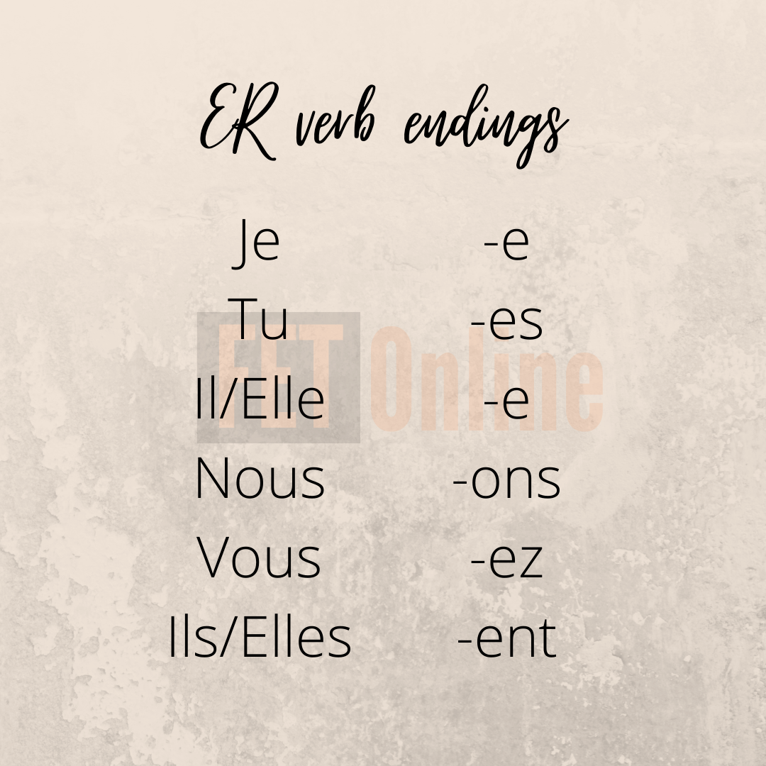 French Verbs ER Verbs In French Are Called Les By French Expression Today Medium