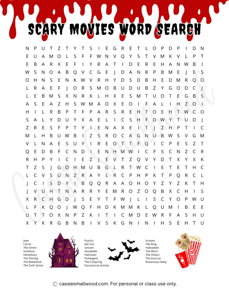 FUN Free Printable Halloween Word Searches Cassie Smallwood FUN Free Printable Halloween Word Searches Cassie Smallwood