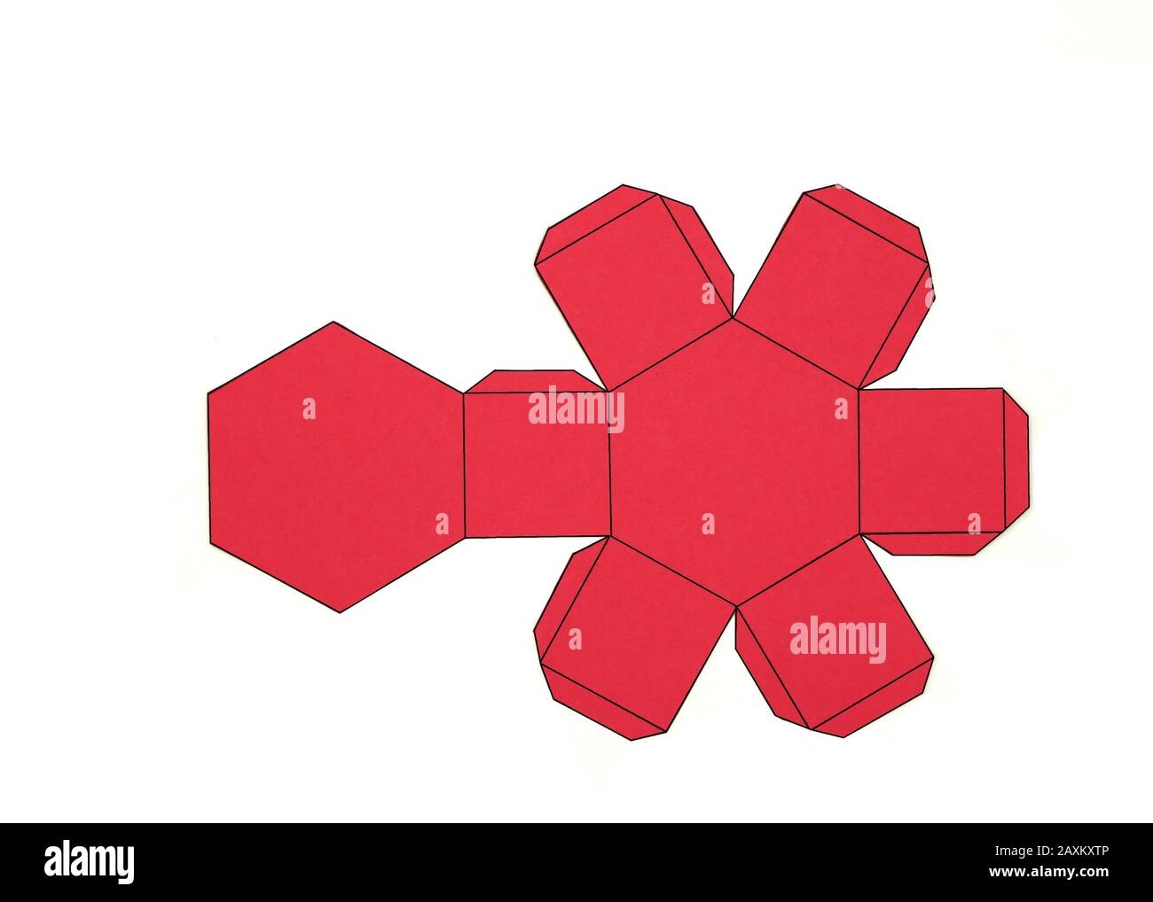 net of a hexagonal prism