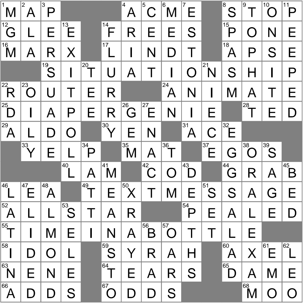 Glum Drops Crossword Clue Archives LAXCrossword