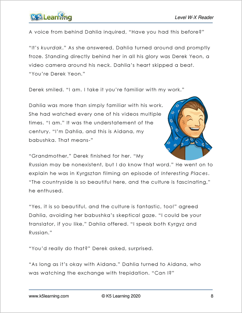 Grade 6 Reading Workbook Levels W And X K5 Bookstore