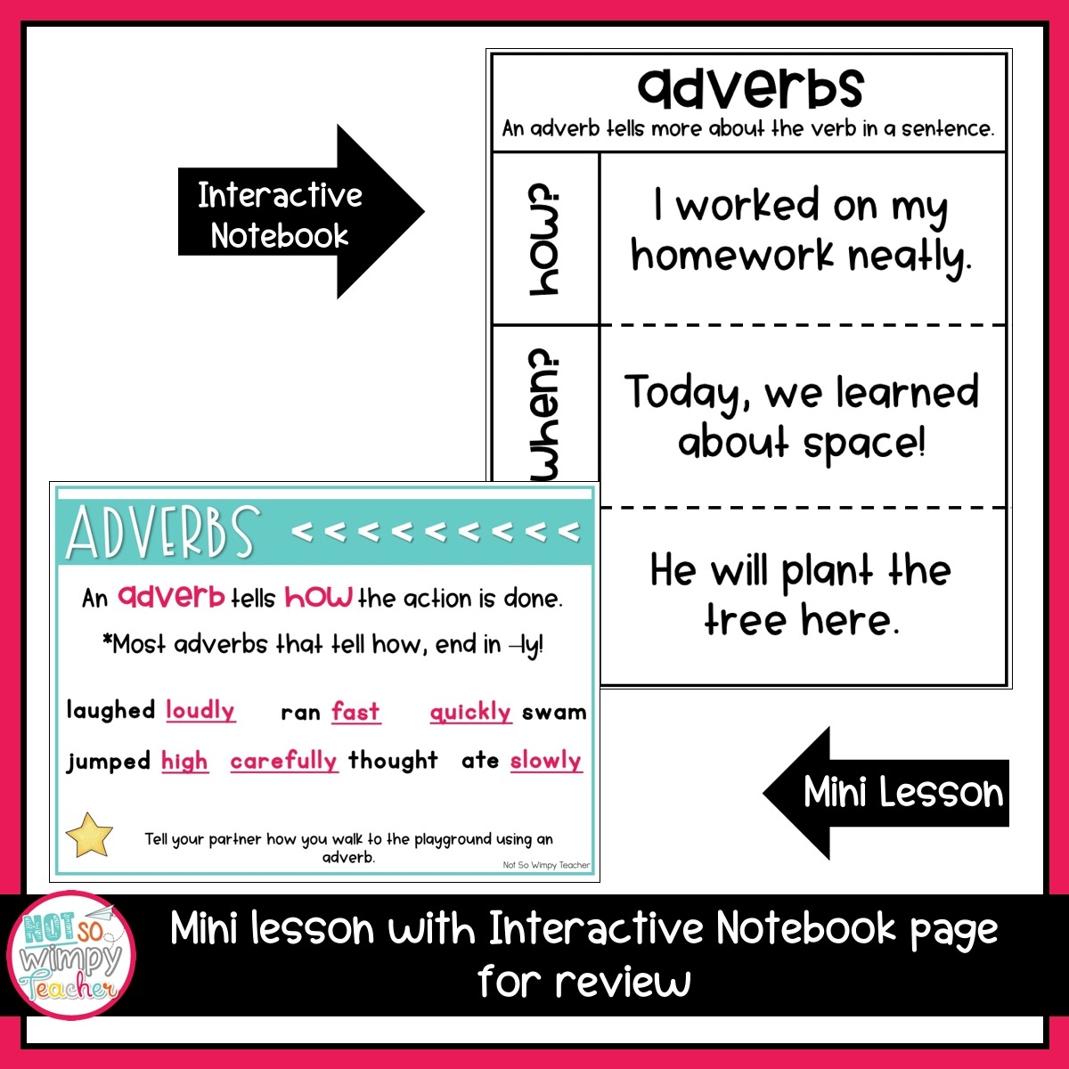 Grammar Second Grade Activities Adverbs Not So Wimpy Teacher