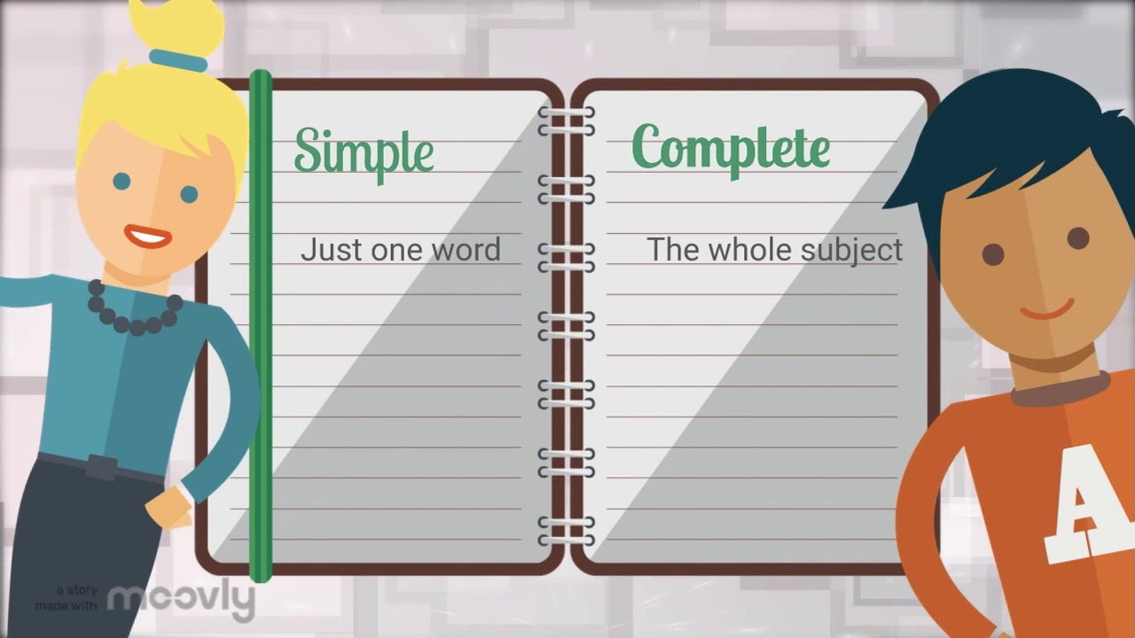 Grammar Simple And Complete Subjects YouTube