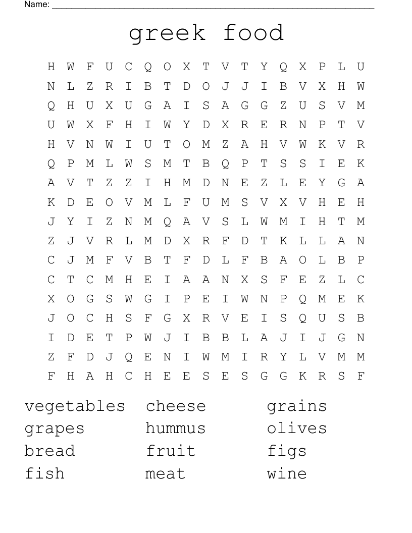 Healthy Lunchbox Word Search WordMint Healthy Lunchbox Word Search WordMint