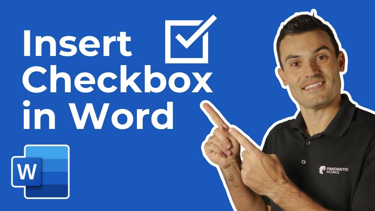How To Add A Clickable Checkbox In Microsoft Word YouTube