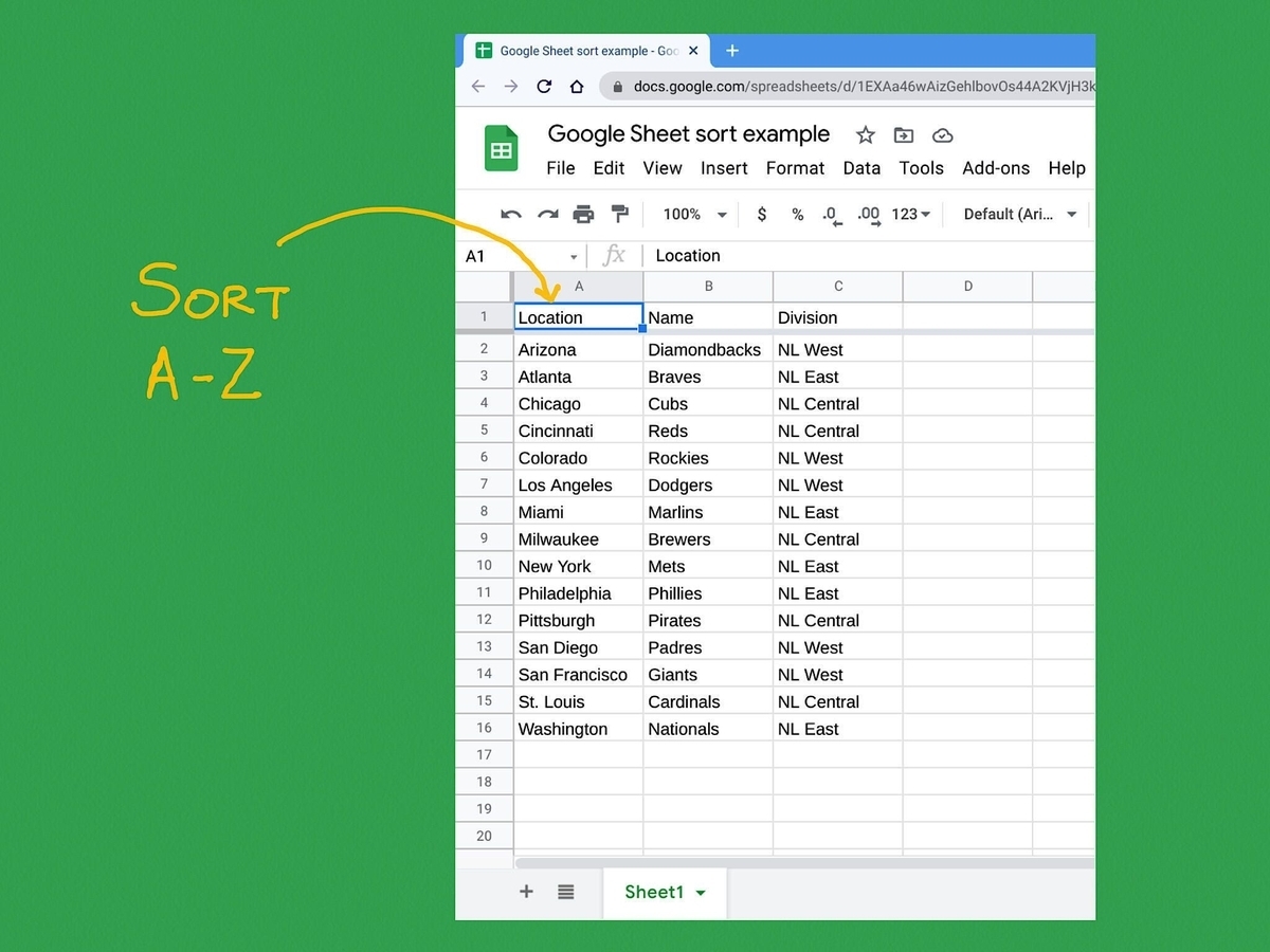 How To Alphabetize In Google Sheets TechRepublic