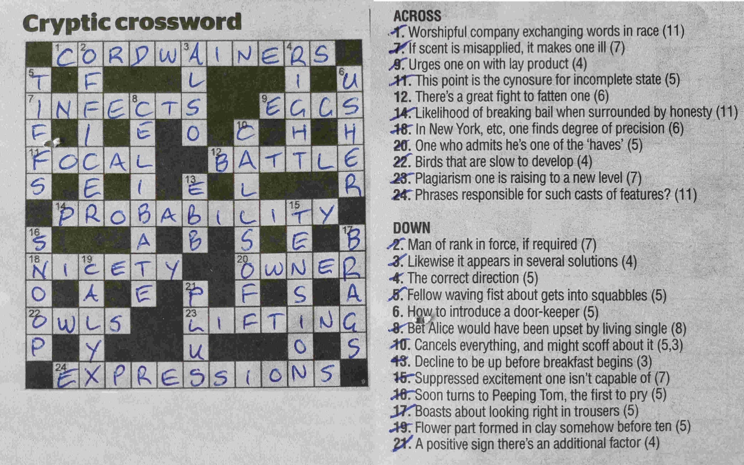 How To Do Cryptic Crosswords Bennettarium