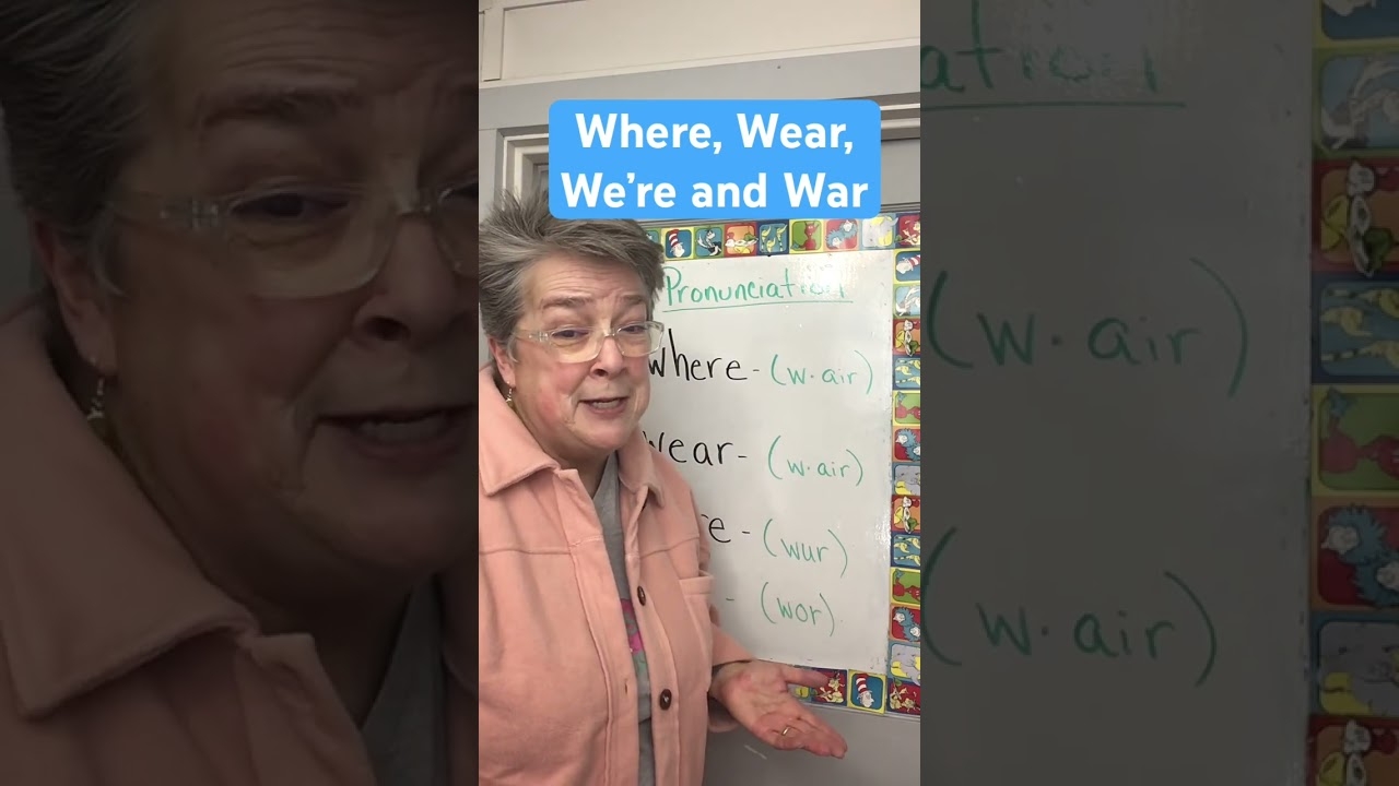 How To Pronounce Where Wear We re And War pronunciation easyenglish englishmakesnosense esl YouTube