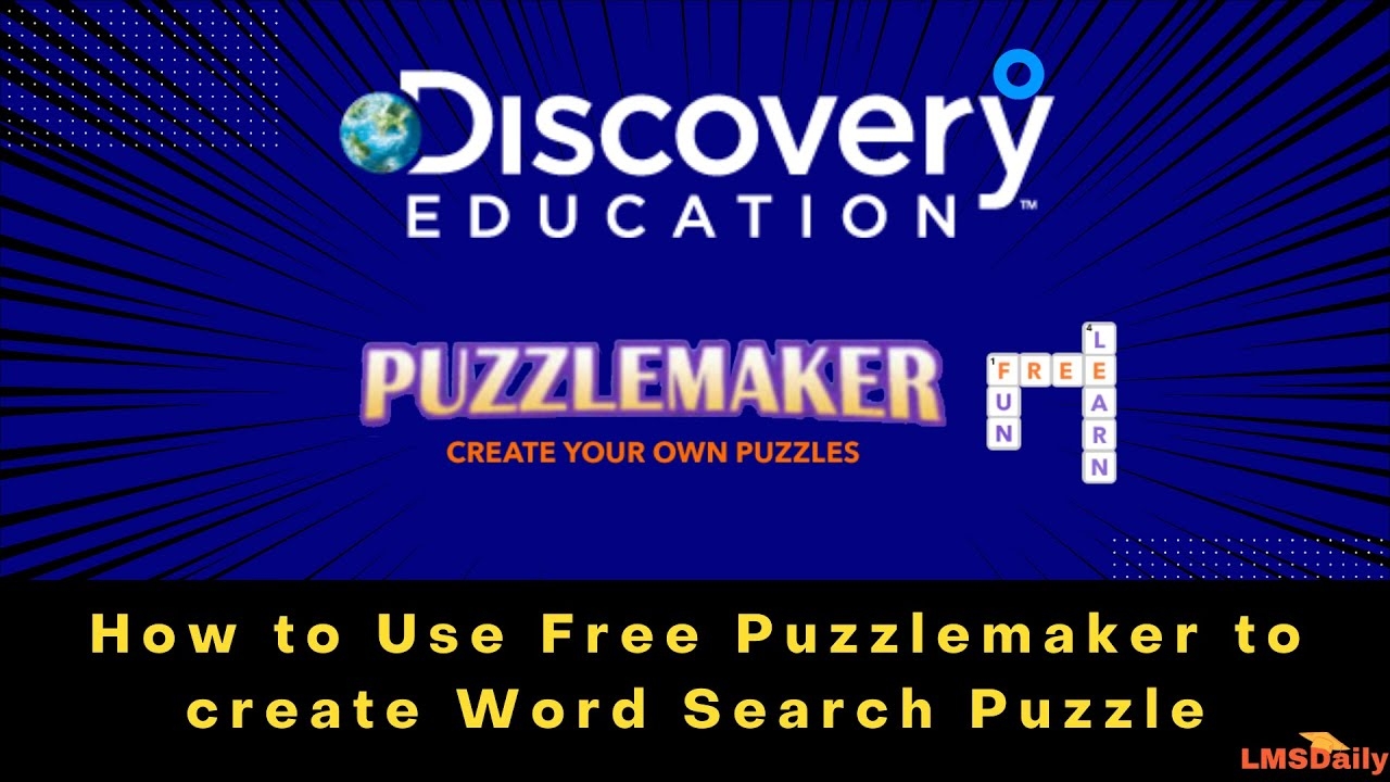 How To Use Free Online Puzzlemaker To Create Word Search Puzzle elearning Education puzzle YouTube