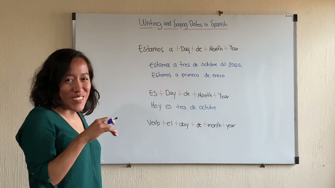 How To Write Say Dates In Spanish Easier Than You Thought YouTube