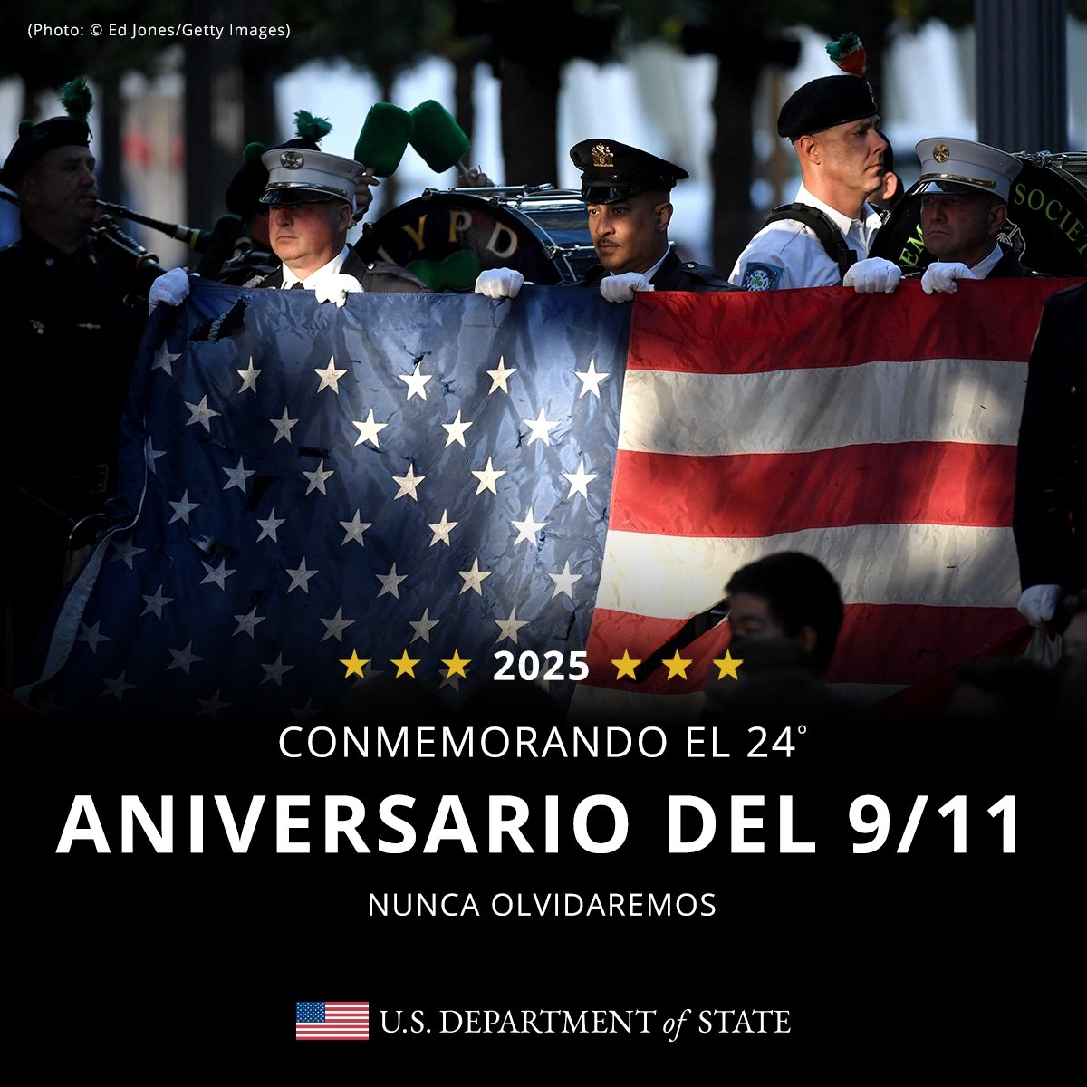 Hoy Estamos Unidos Conmemorando El 11 De Septiembre Honramos A Las Familias Que Sufrieron Perdidas A Los H roes Que Respondieron El Llamado Y A Los Miembros Del Servicio Que Siguen Protegiendo Nuestra