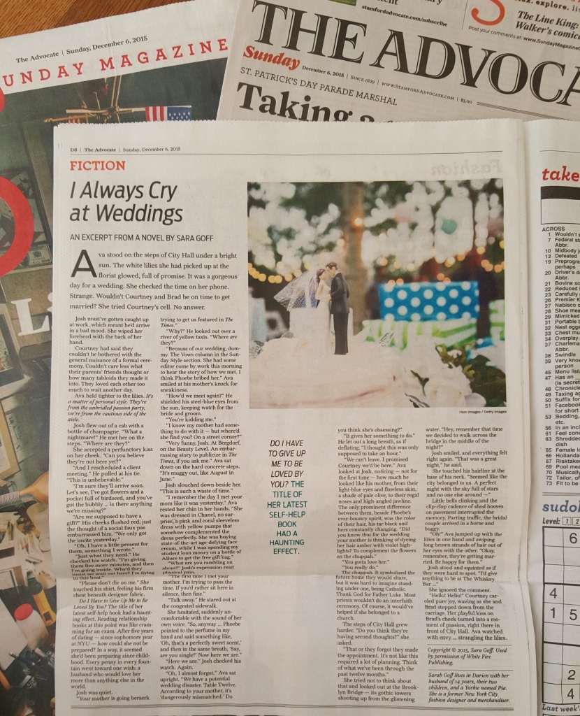 I Always Cry At Weddings Sara Goff Published By WhiteFire Publishing