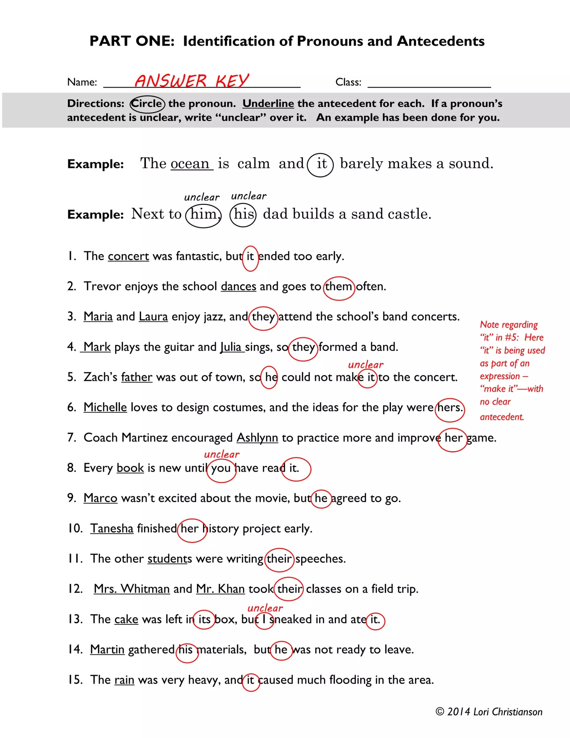 Identification Of Pronouns And Antecedents PDF