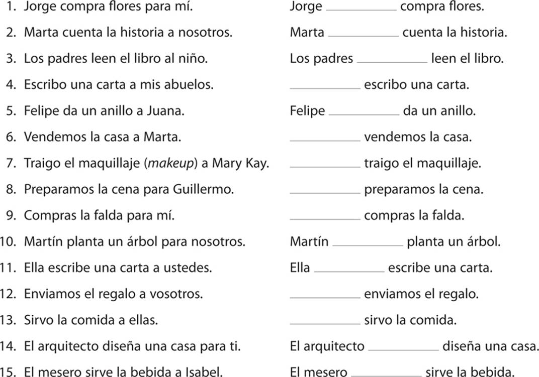 Indirect Object Pronoun Worksheet Spanish Worksheets Library Indirect Object Pronoun Worksheet Spanish Worksheets Library