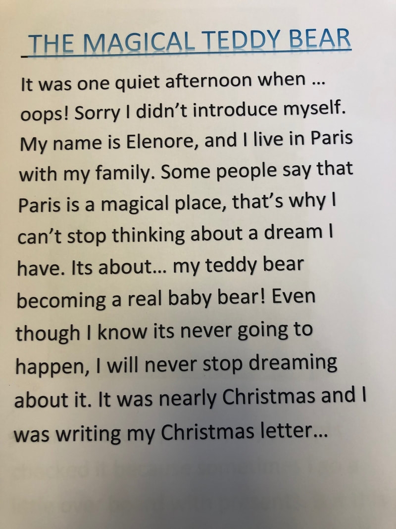 Ines A From 4th Grade Wrote This Lovely Short Story I Hope It Will Be The First Of Many Montealto In English