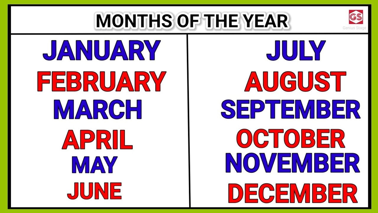 January February Ki Spelling Months Of The Year January February In English Genius Stage YouTube January February Ki Spelling Months Of The Year January February In English Genius Stage YouTube