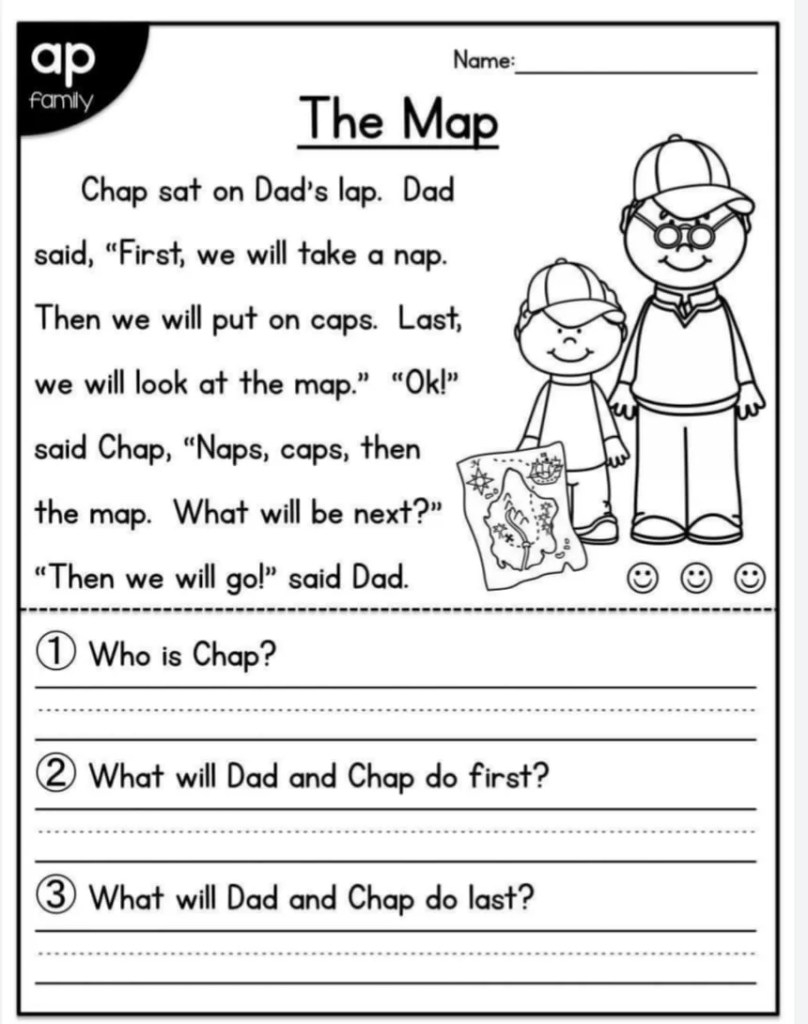 Kindergarten Reading Comprehension Passages Set 1 FREEBIE By Worksheets Library