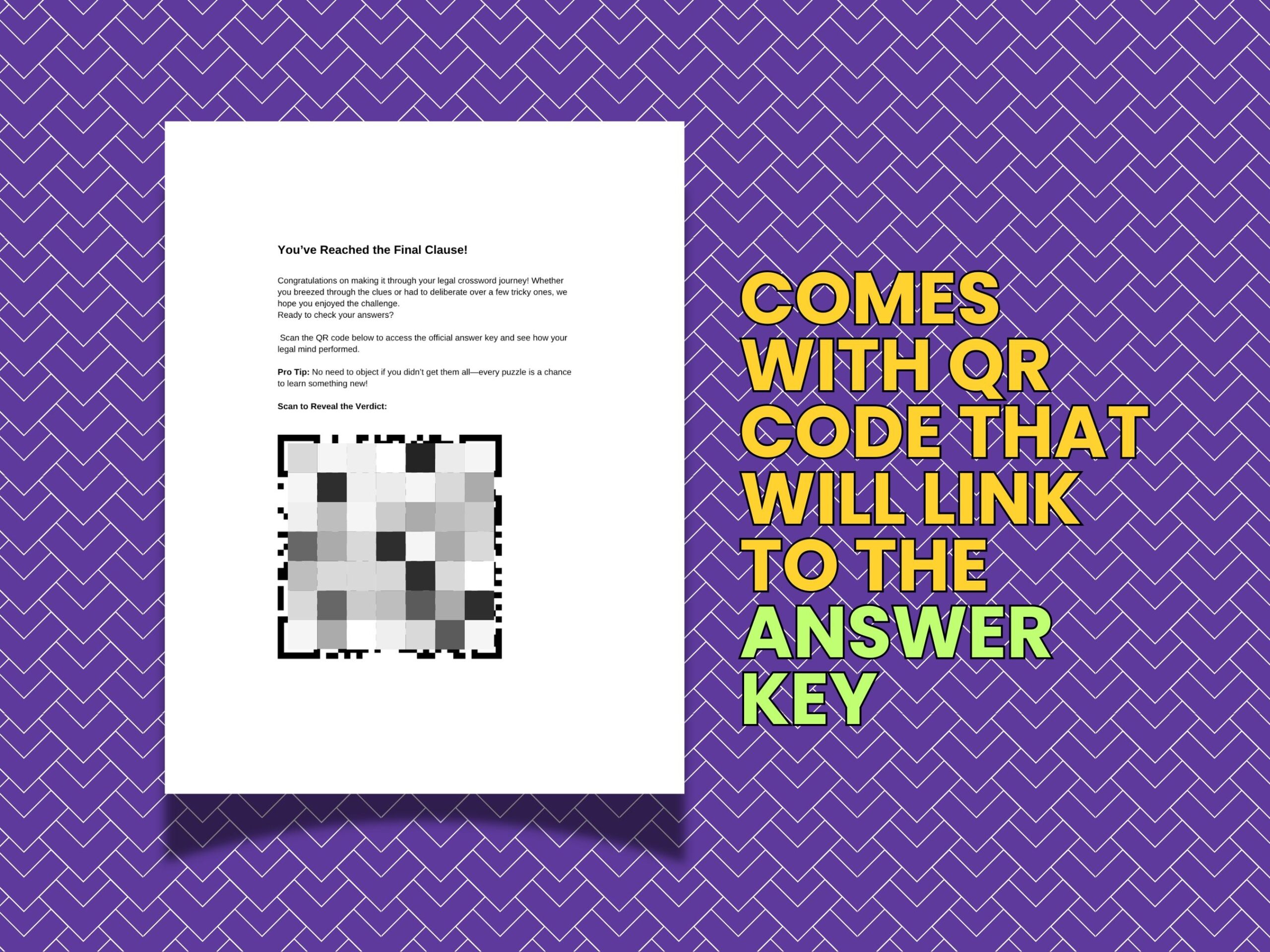 Legal Crossword Puzzles For Lawyers 50 Law themed Games PDF Download Etsy