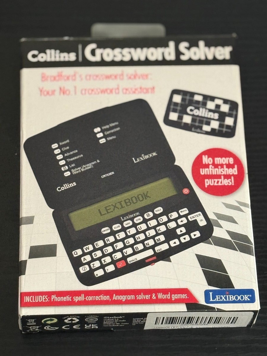 LEXIBOOK CR753E Collins Bradfords Electronic CROSSWORD Solver Spellcheck Games 3380743088150 EBay UK LEXIBOOK CR753E Collins Bradfords Electronic CROSSWORD Solver Spellcheck Games 3380743088150 EBay UK
