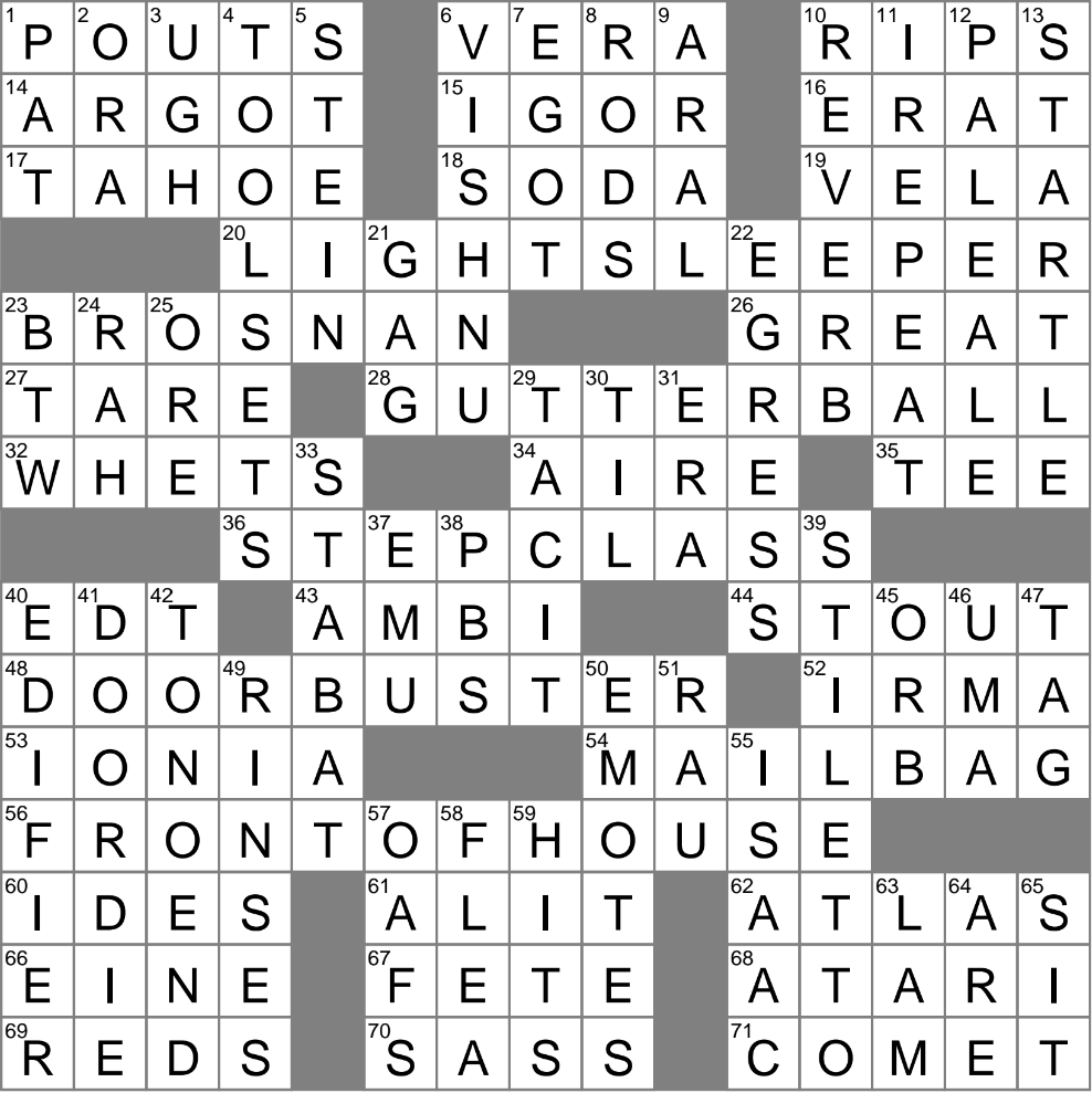 Light colored Brew Crossword Clue Archives LAXCrossword