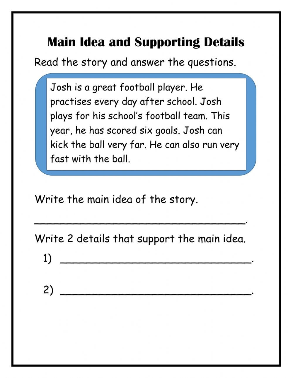 Literacy Center Main Idea Supporting Details Sorting Writing Activities For Grades 4 5 Main Idea Activities Literacy Center Main Idea Supporting Details Sorting Writing Activities For Grades 4 5 Main Idea Activities