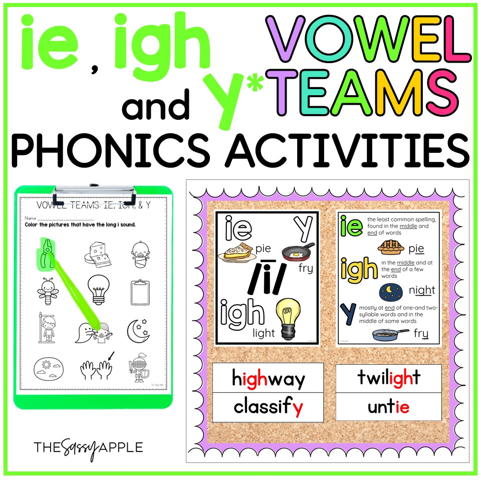 long vowel igh worksheets