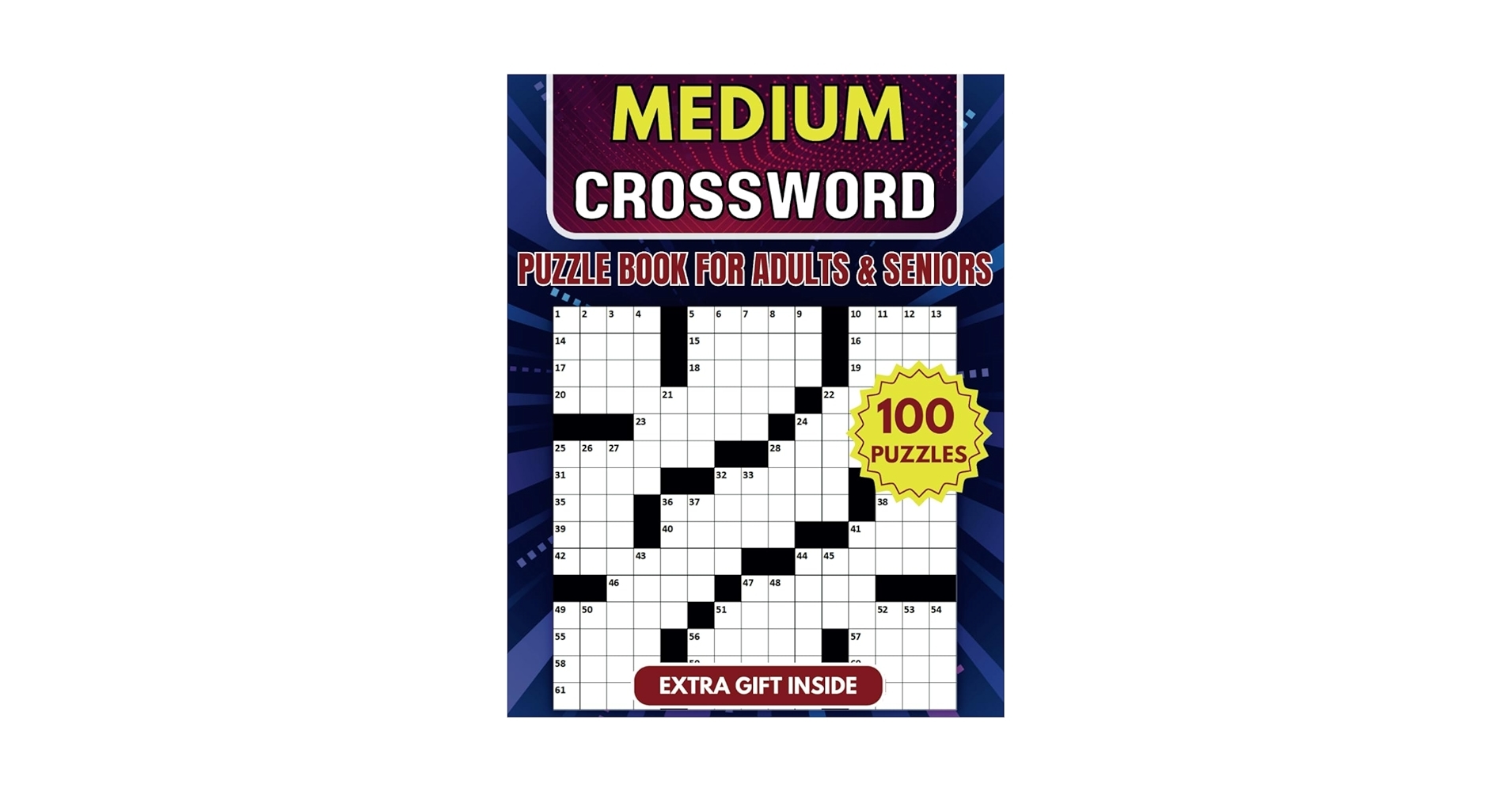 Medium Crossword Puzzle Book For Adults And Seniors 100 Puzzles Engaging Challenges To Boost Your Focus And Keep Your Eyes Relaxed For Hours Of Fun Ink Sharpness 9798338651421 Amazon Books
