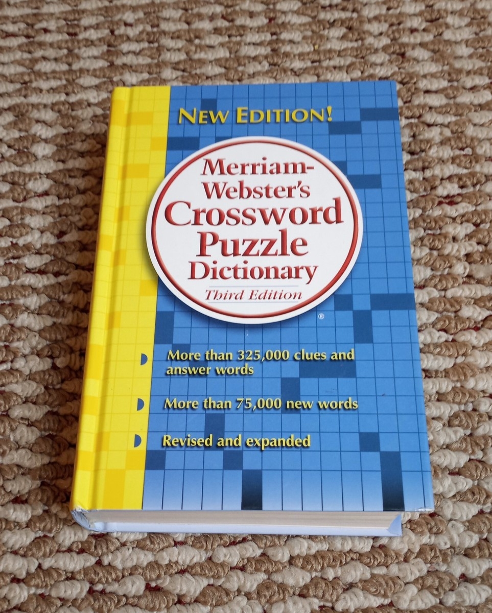 Merriam Webster s Crossword Puzzle Dictionary Third Edition Hardcover Book EBay