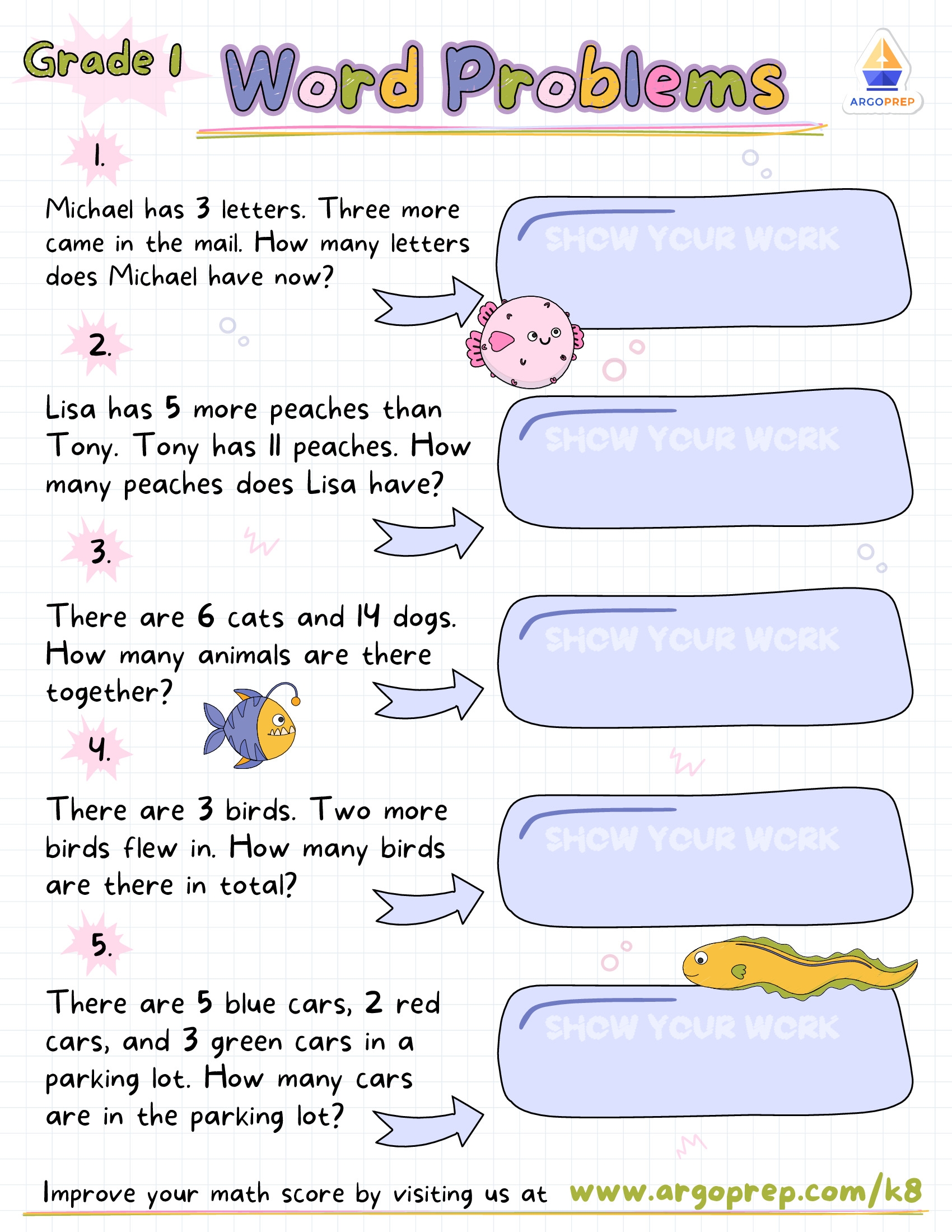 addition subtraction word problems worksheets