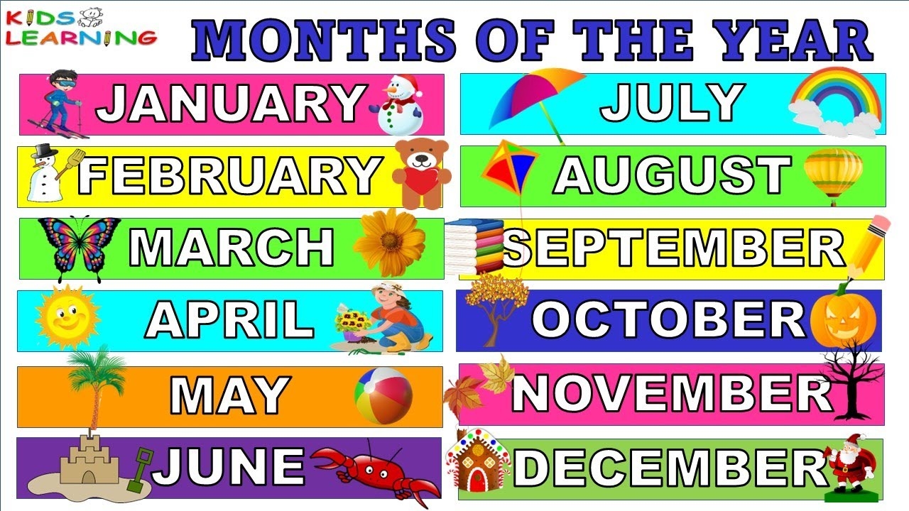 Months Of The Year With Spellings I Months Name In English For Kids I Learn 12 Months Of The Year YouTube Months Of The Year With Spellings I Months Name In English For Kids I Learn 12 Months Of The Year YouTube