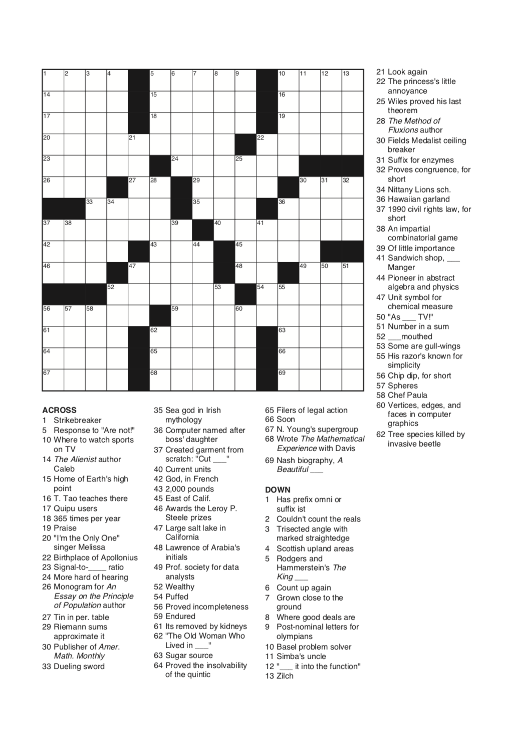 dear one crossword clue