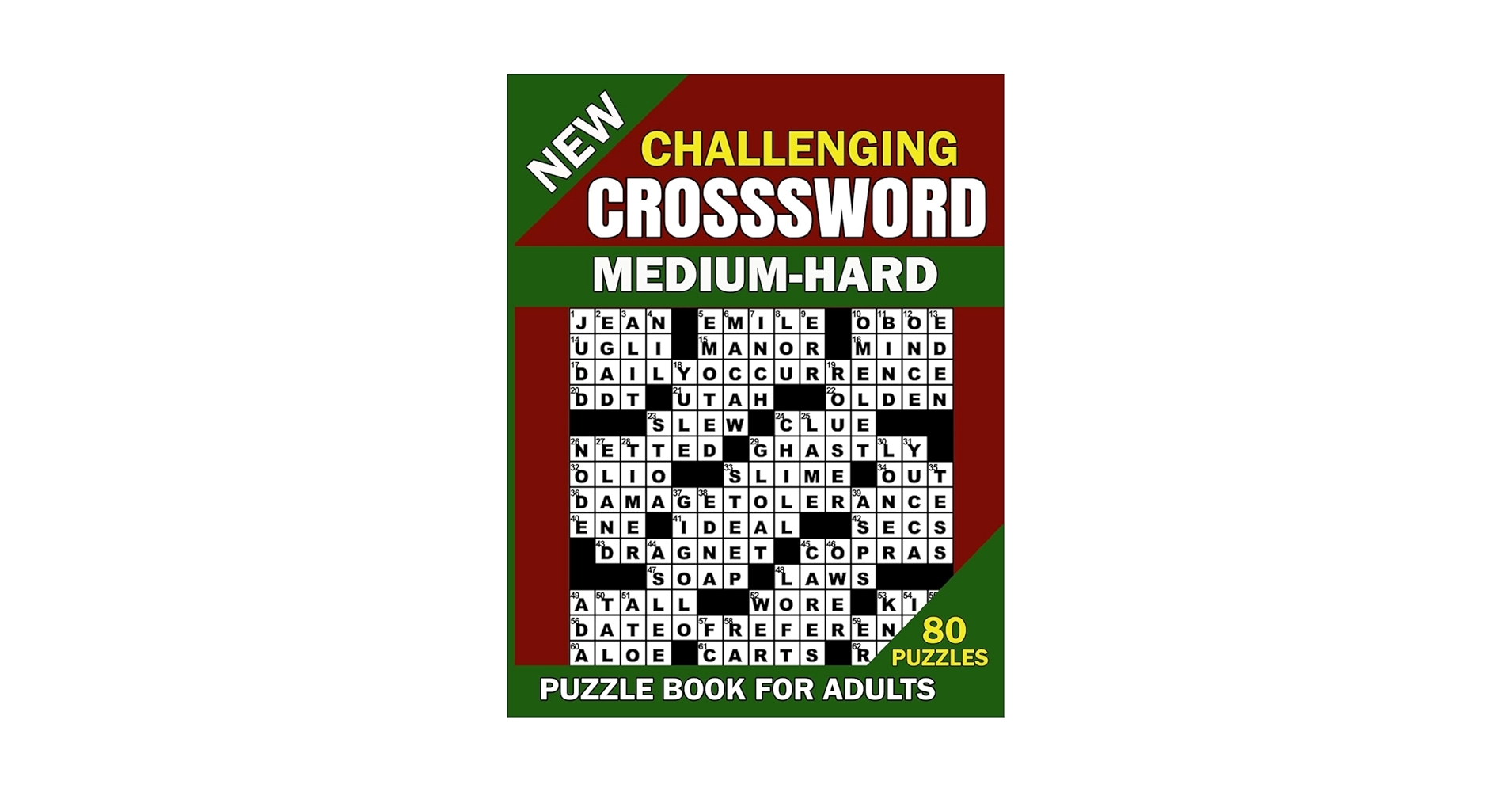 New Challenging Crossword Medium Hard Puzzle Book For Adults 80 Medium To Hard Crossword Puzzle Book For Adults Challenging Crossword Puzzles Medium Puzzles For Adults 2023 T Couch James 9798358870901 Amazon Books