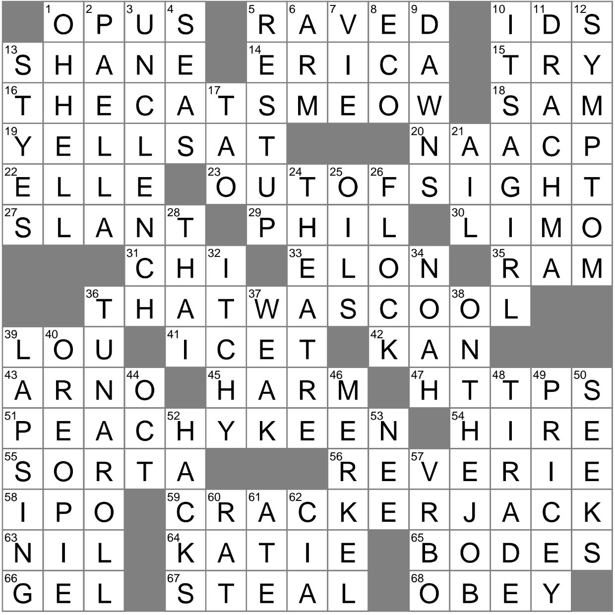 Numbered Work Crossword Clue Archives LAXCrossword
