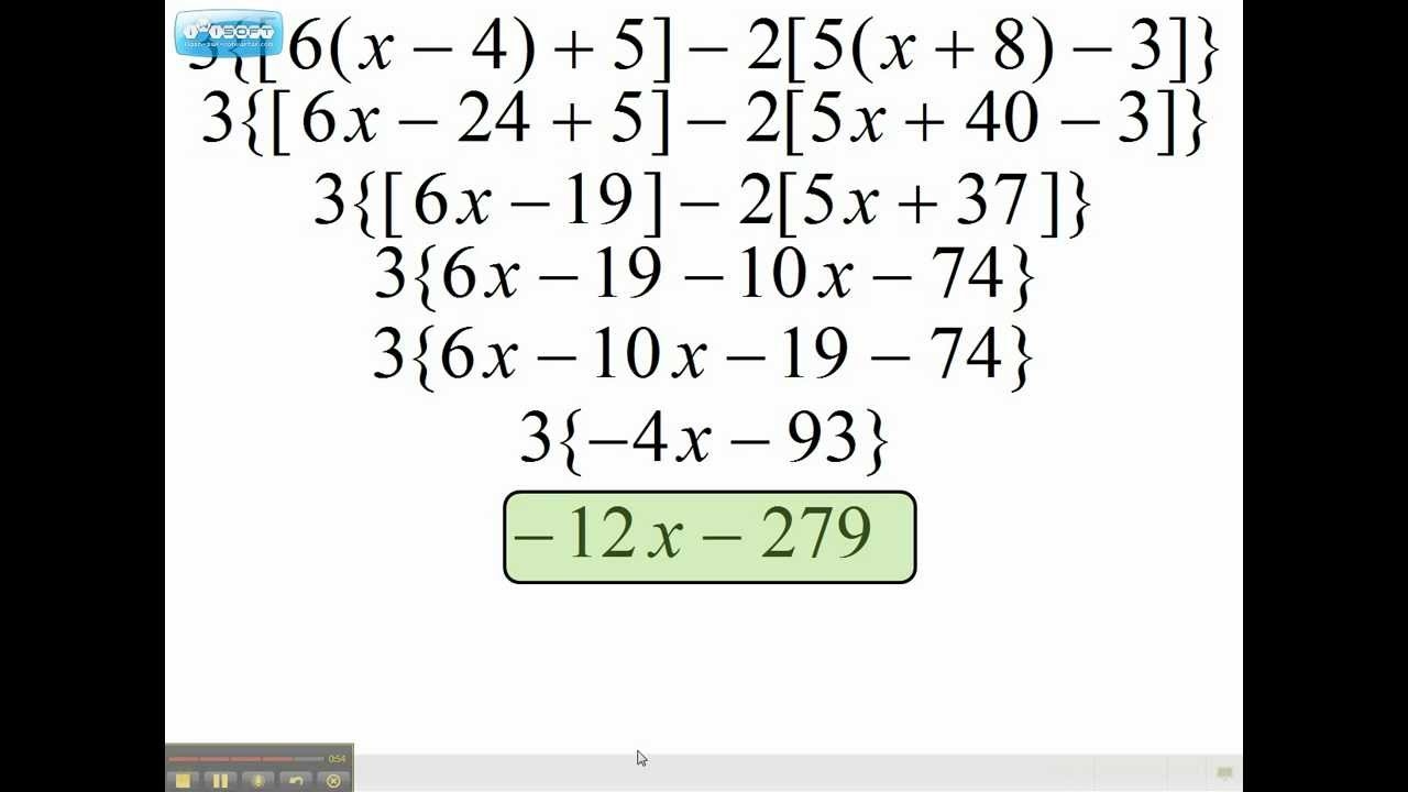 order of operation problems