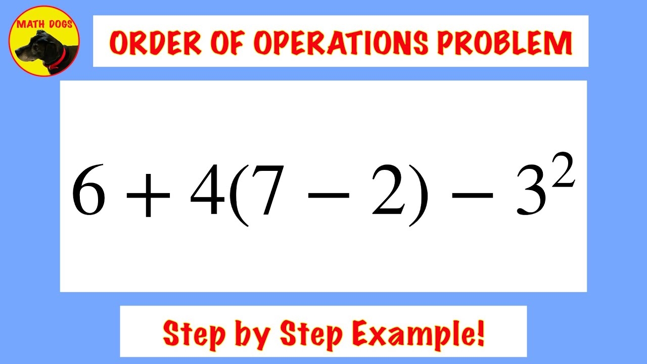 Order Of Operations Example YouTube