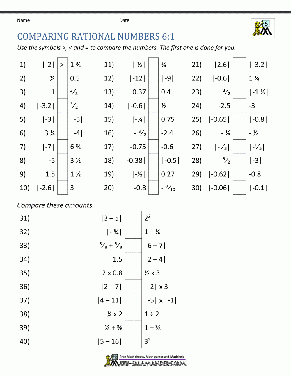 rational numbers and irrational numbers worksheet