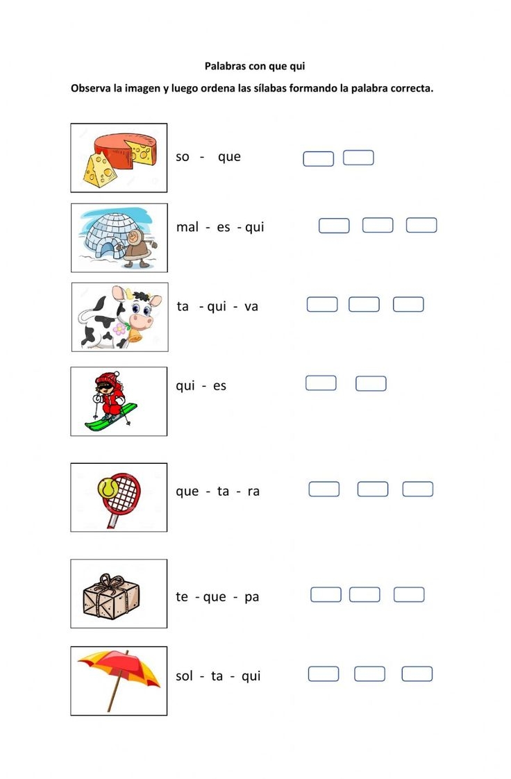 palabras con que qui