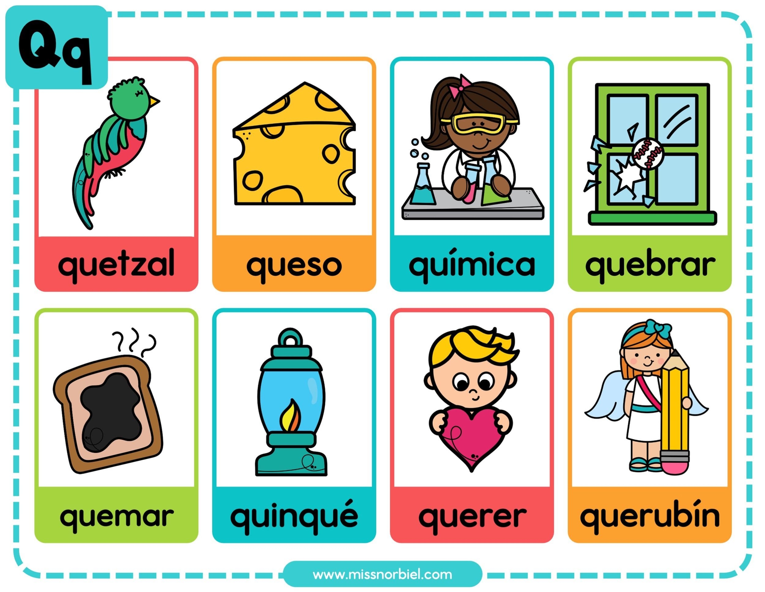 Palabras Con La Q S labas Que Y Qui