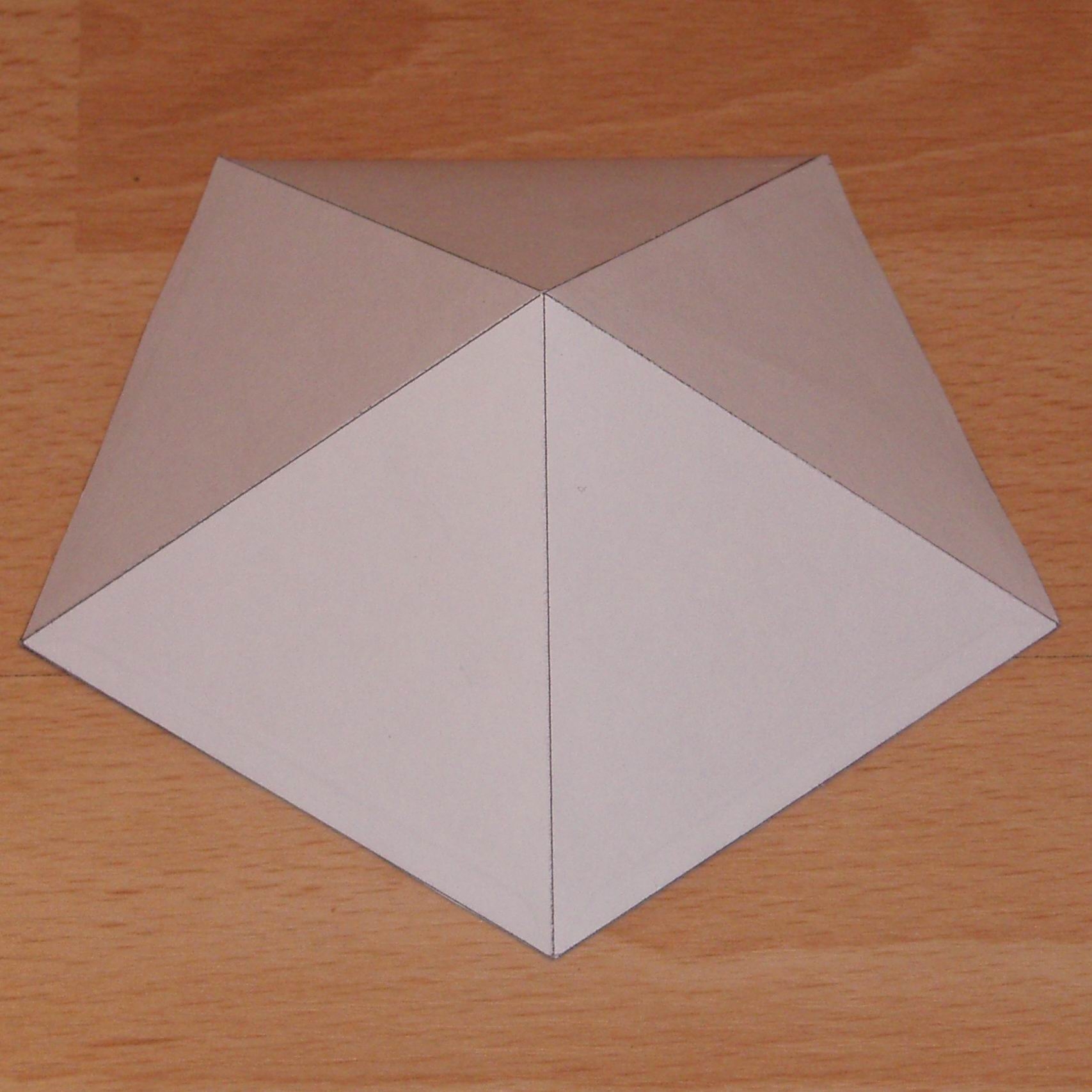 net for a pentagonal pyramid