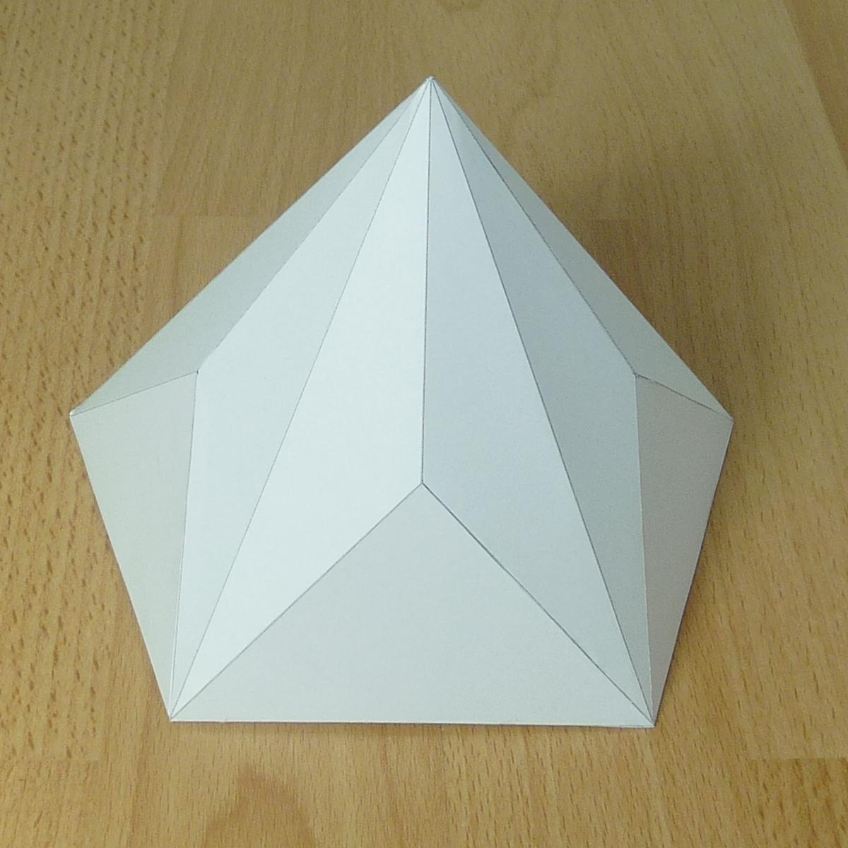 Paper Pentagonal decagonal Pyramid triakis Pentagonal Pyramid 