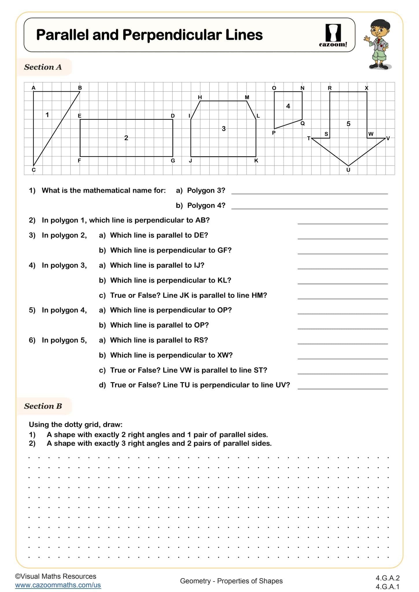 Parallel And Perpendicular Lines Worksheet Fun And Engaging 4th Grade Geometry Worksheet Cazoom Math Parallel And Perpendicular Lines Worksheet Fun And Engaging 4th Grade Geometry Worksheet Cazoom Math