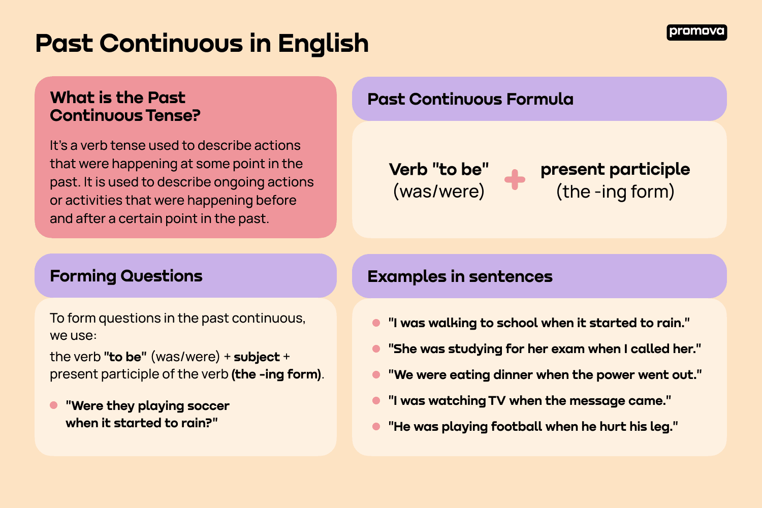 past and past continuous tense