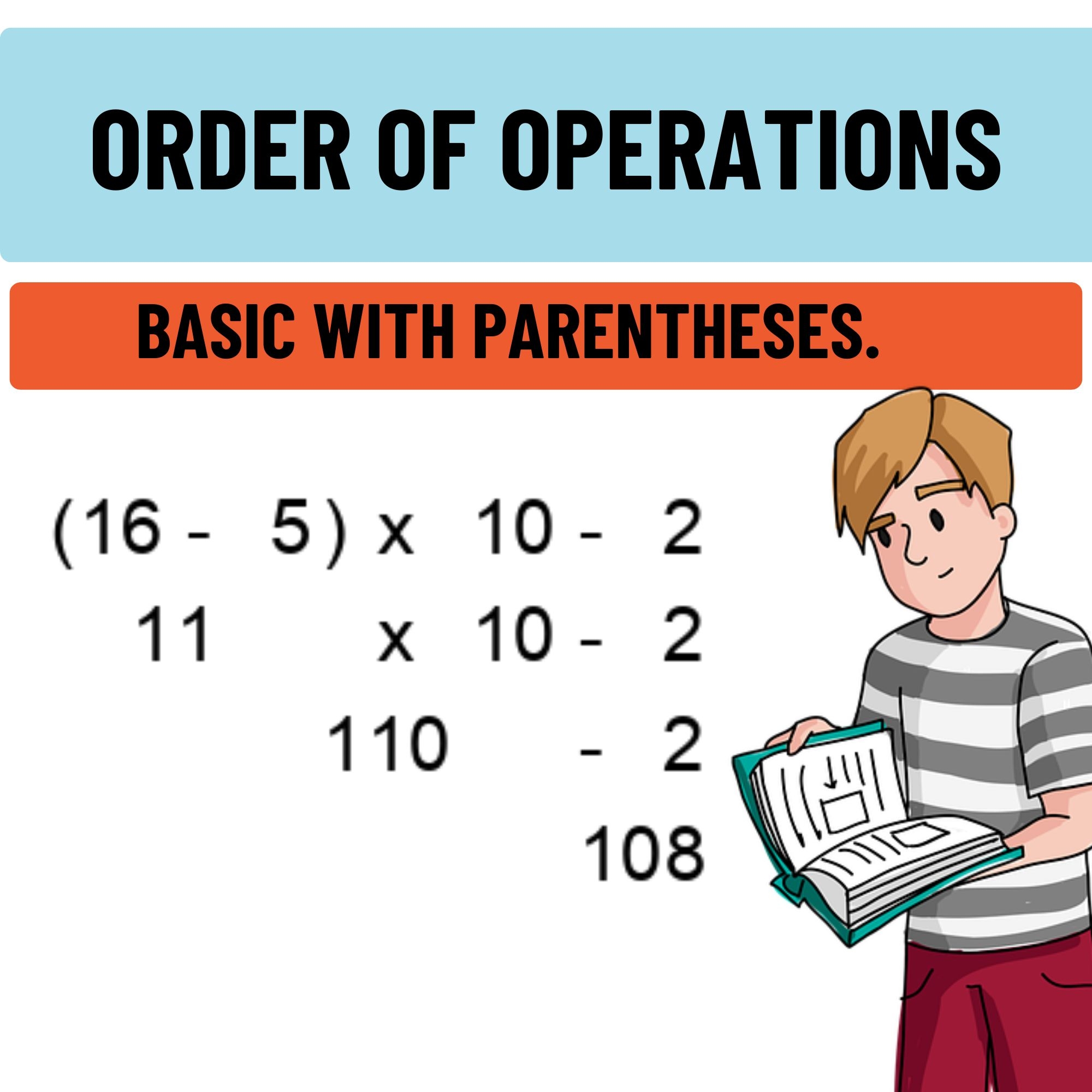 PEMDAS Problems Order Of Operations Worksheets Basic With Parentheses Made By Teachers
